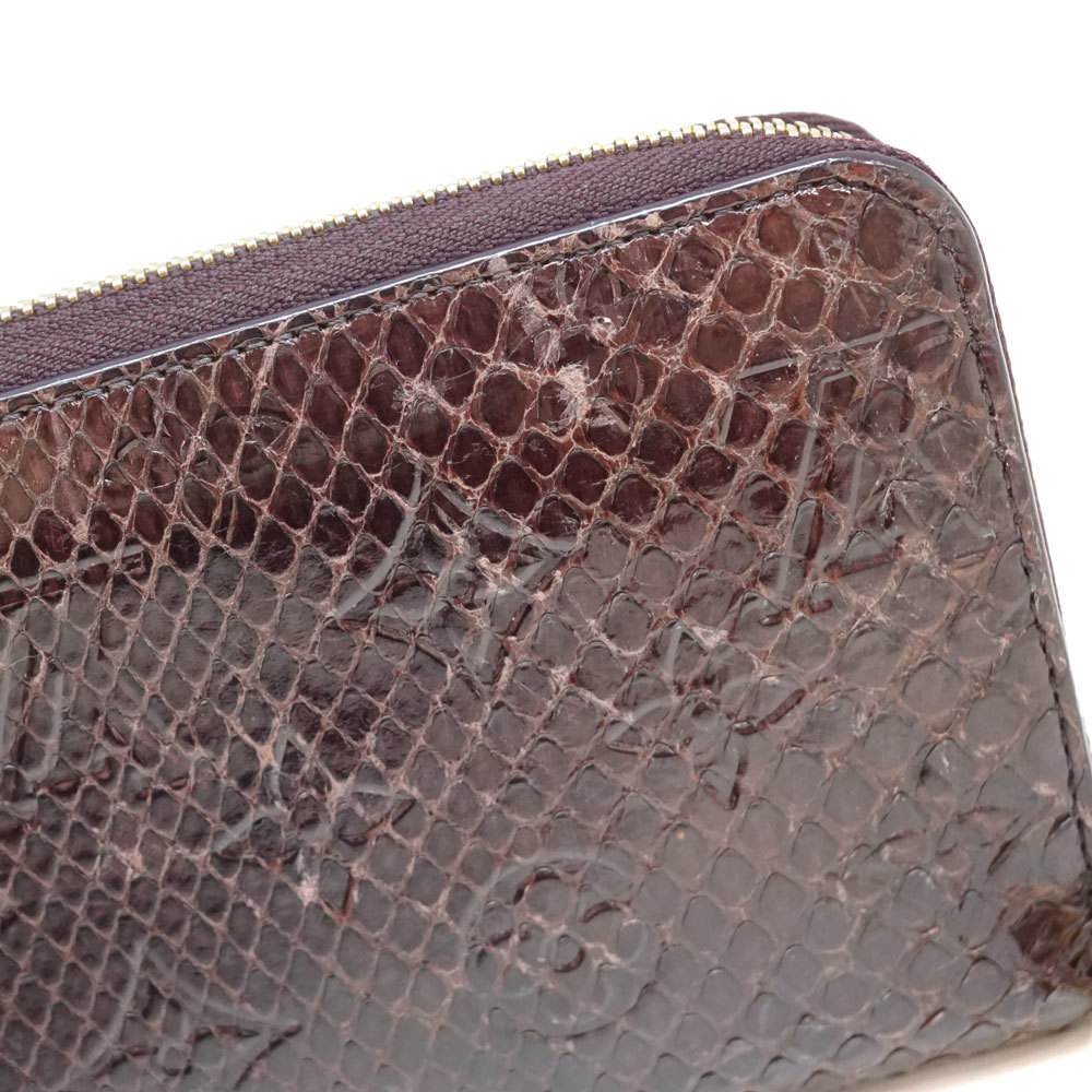 Louis Vuitton Snakeskin Python Purple Wallet Zipp… - image 7